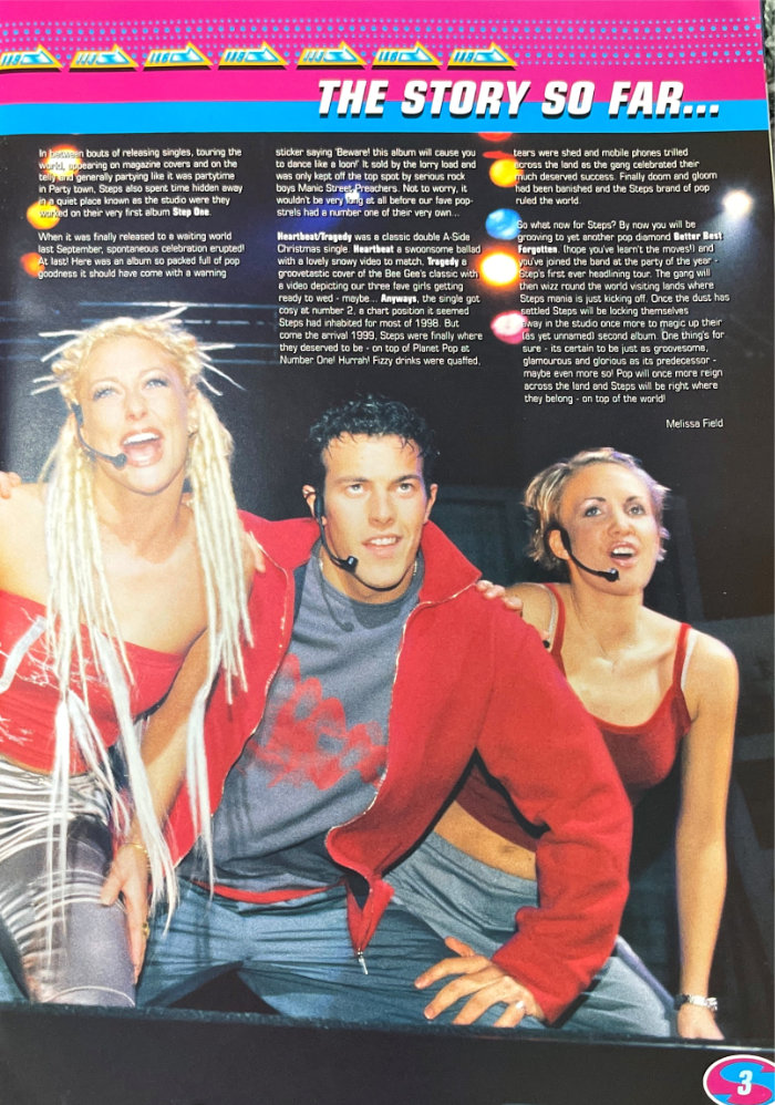 Steps tour programme